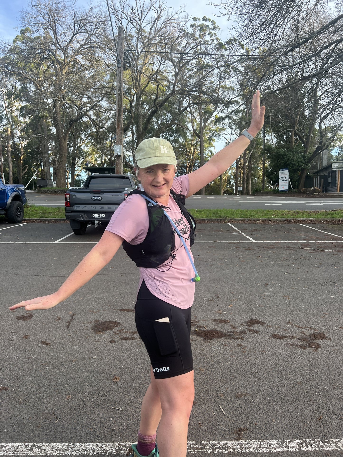 Her Trails x Lululemon Pink Technical Top (UVP)
