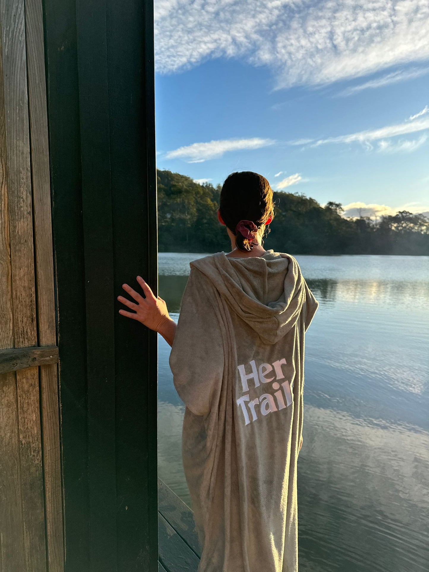 Her Trails x Kathmandu hooded towel