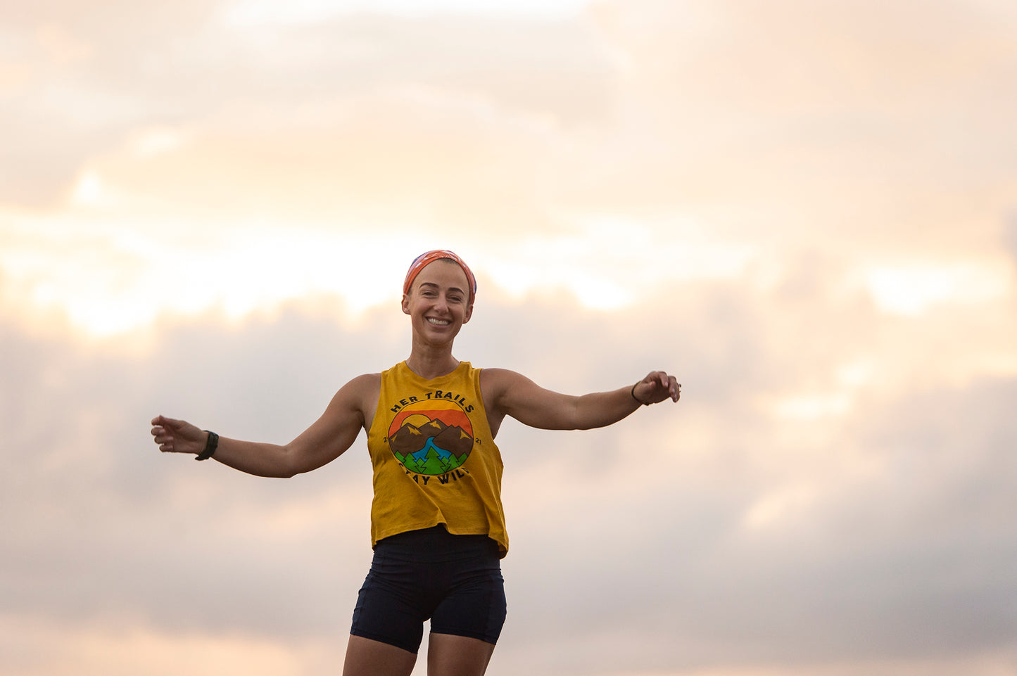 Her Trails Mustard Tank - 'stay wild'