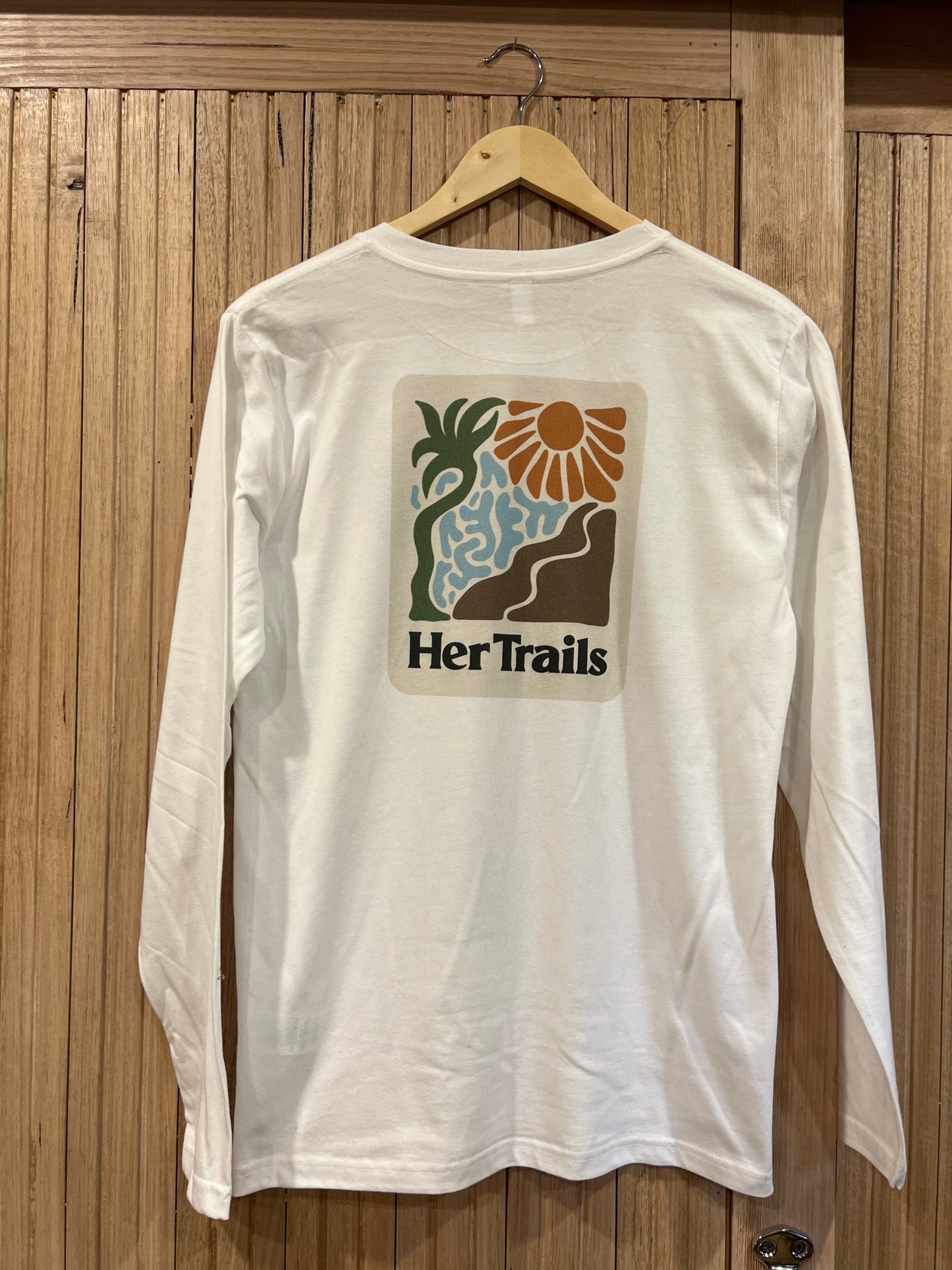 Her Trails Long Sleeve top - Unisex (white)