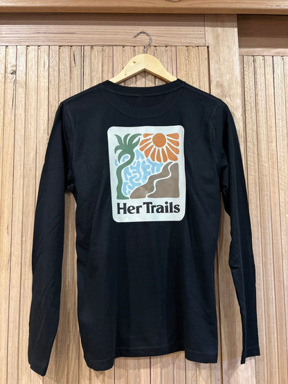Her Trails Long Sleeve top - Unisex (black)